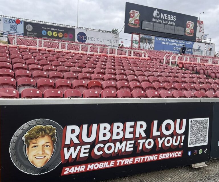 Rubber Lou Swindon Town FC Sponsor